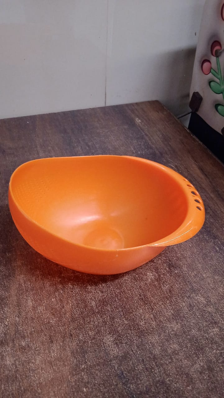 Virgin Rice Bowl Plastic Strainer, Water Strainer | Vegetable & Fruits Washing