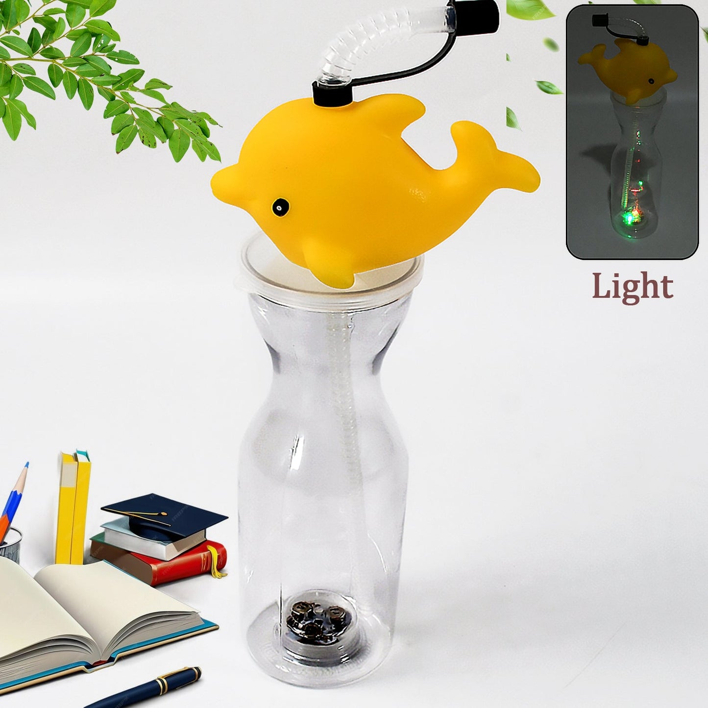 Party Props Birthday Return Gifts For Kids |Animal Shape Straw Sipper Bottle For Kids
