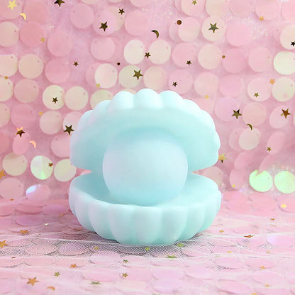 Pearl Shell Night Lamp Decorate Desk Lights Nursery Toy Lamp (Small Battery Operated)