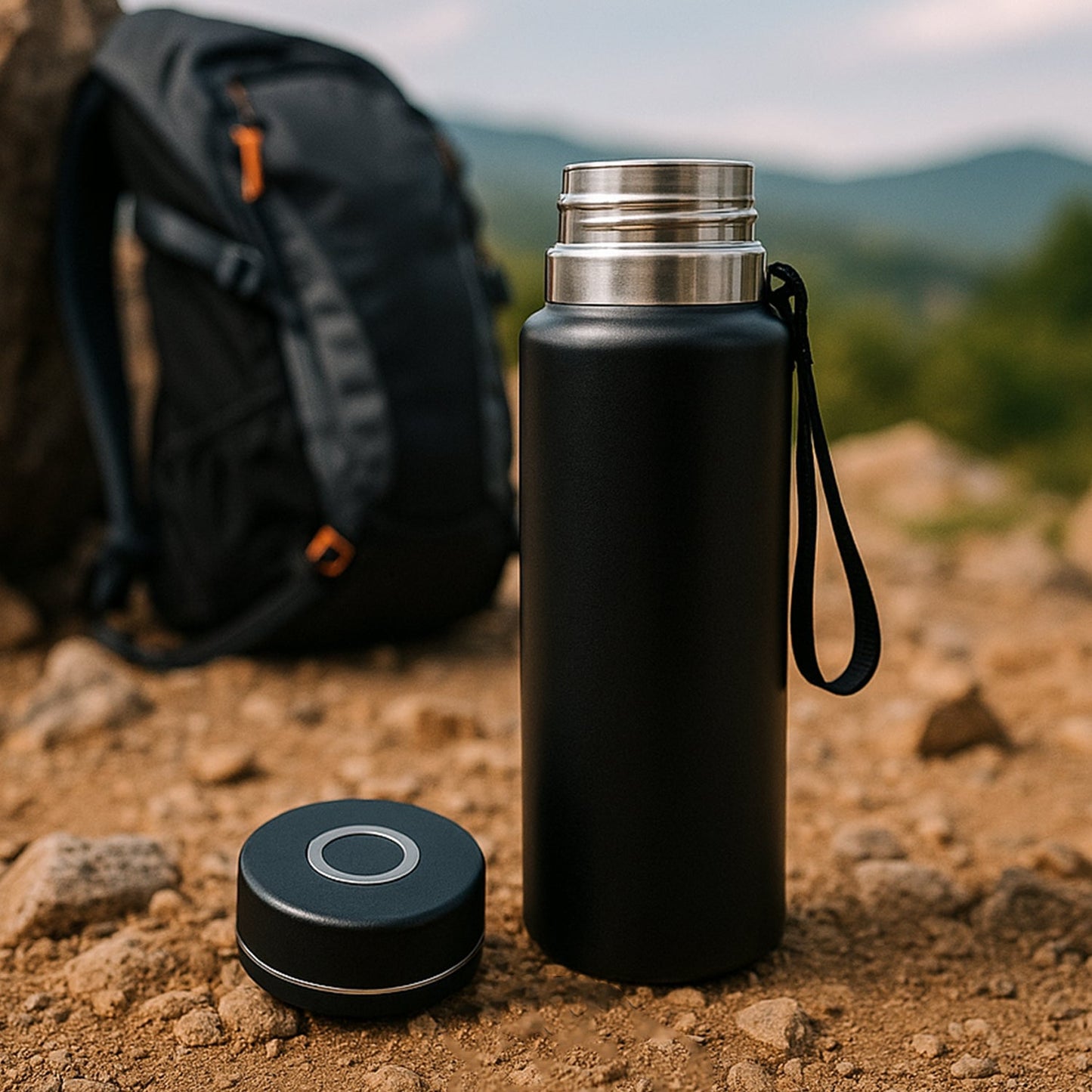 Double Stainless Steel Wall Flask Vacuum Insulated Water Bottle (800 ML)