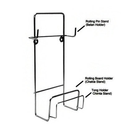 Chakla, Belan, Chimta Stand Multi-Purpose Rack for Kitchen (1 Pc )