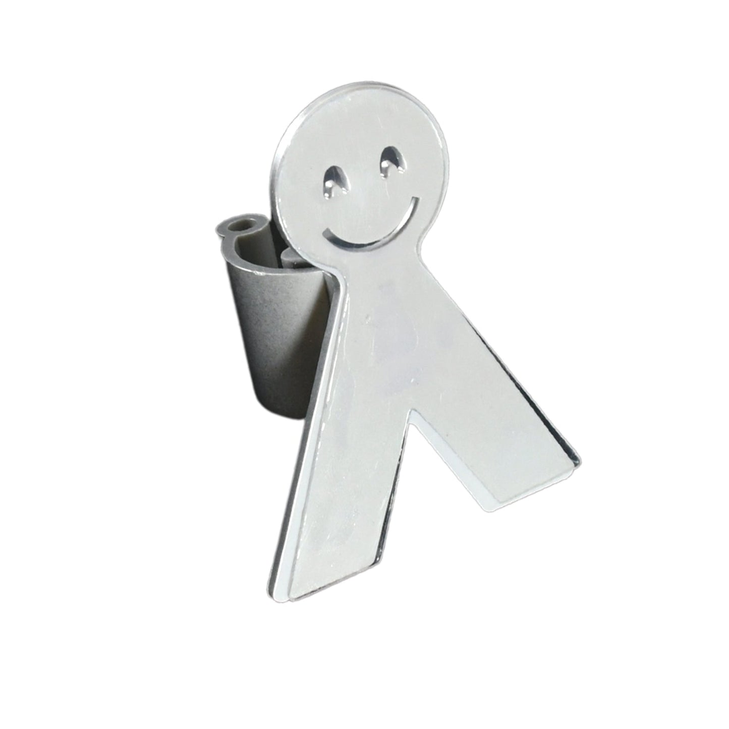 Smile Face Wall Mounted Brush and Broom Holder Seamless Mop Hook Organizer (1Pc)