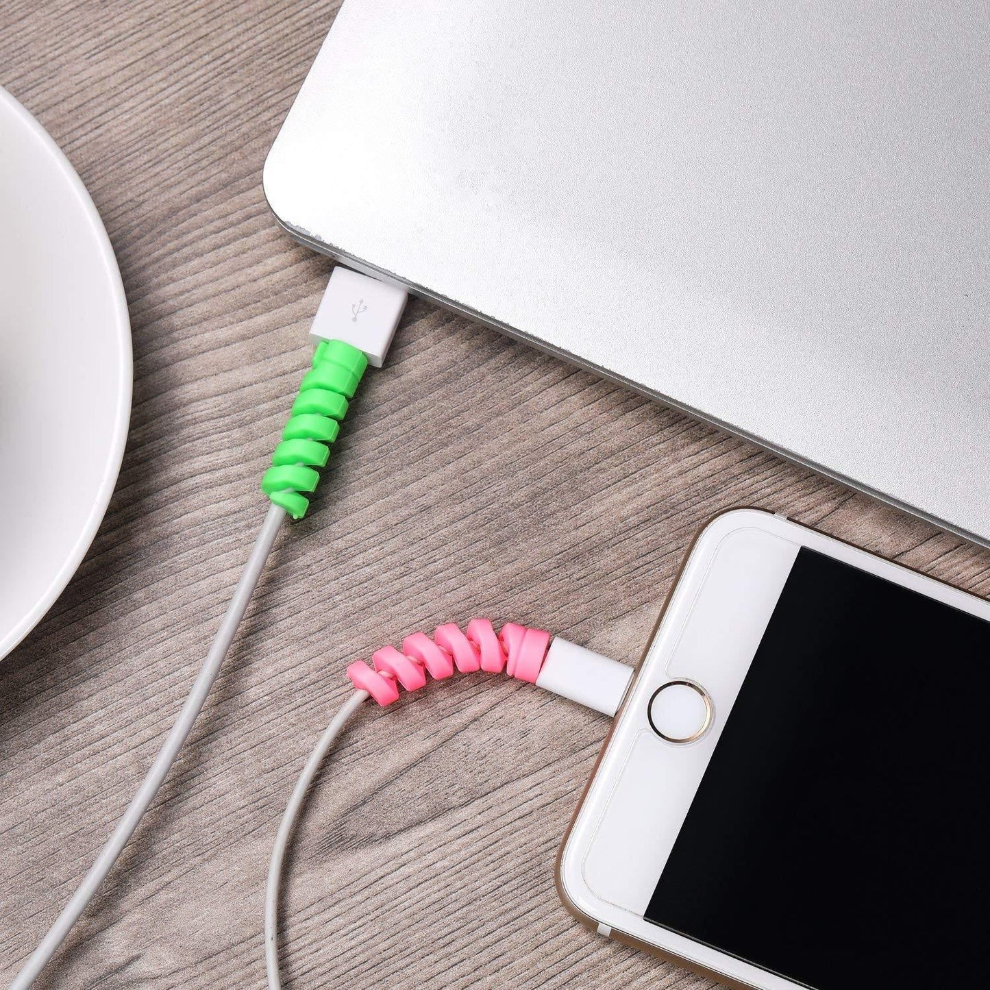 Spiral Charger Cable Protector for All Universal Cable (Pack of 10)