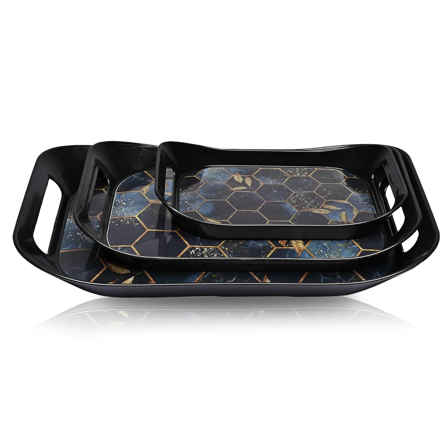 Elegant Plastic Serving Tray Combo