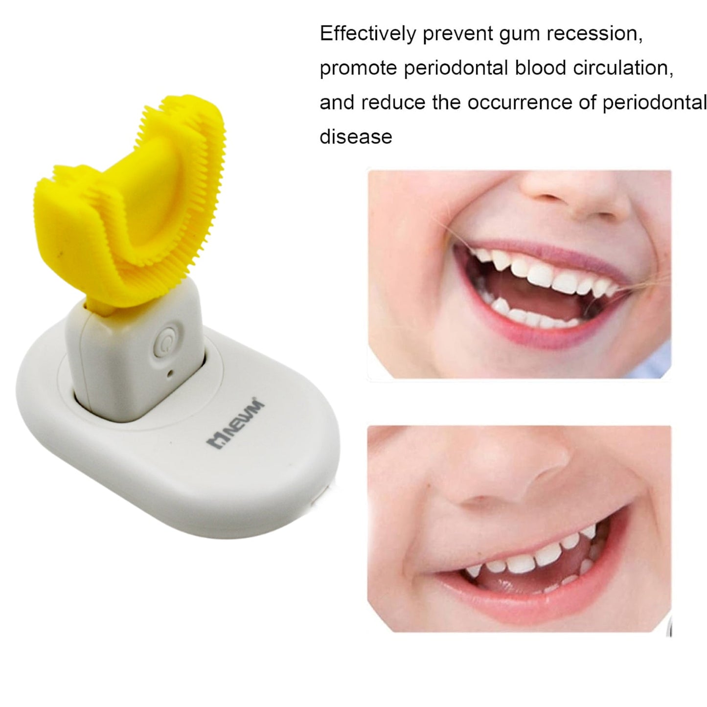 Ultrasonic Electric Toothbrush U Shaped Automatic (1 Pc)