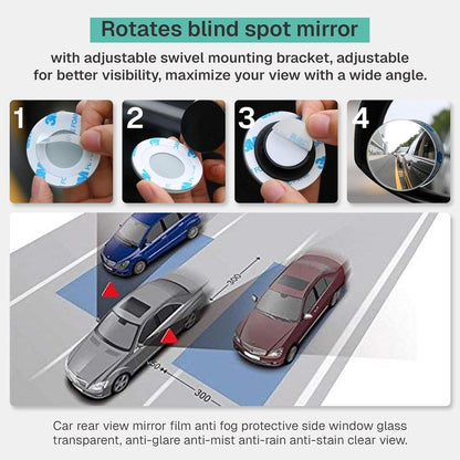 Car Blind Spot Mirror 2 Pc Set
