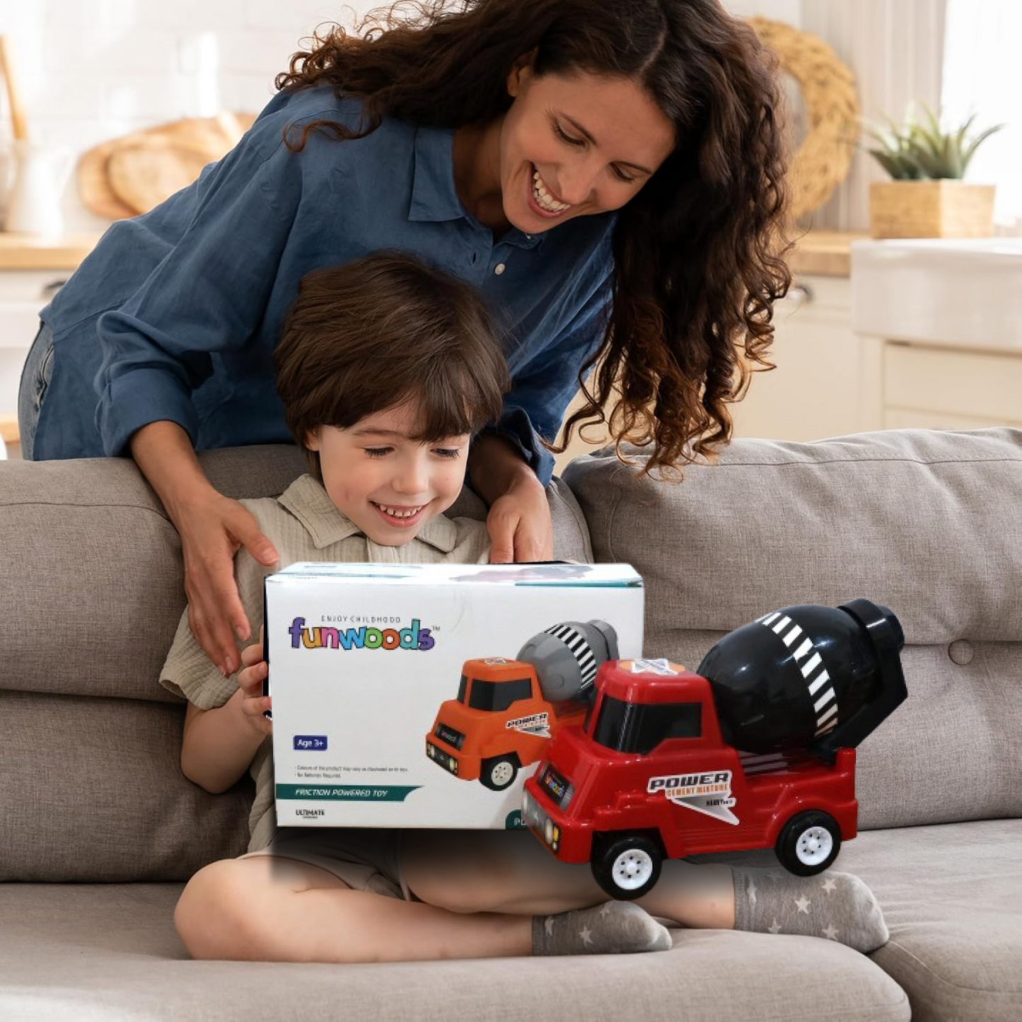 construction mixer truck toy