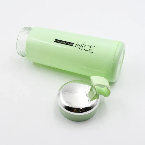Water bottle 400ml leak proof, glass water bottle (1 pc / Light Green Color)