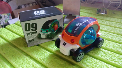 360° Rotating Stunt Car Toy – Bump & Go (1 Pc, Battery Not Included)
