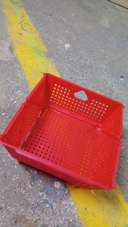 Flexi fold Storage Basket Box with Holes Ventilated Design (23×20 Cm / 1 Pc)