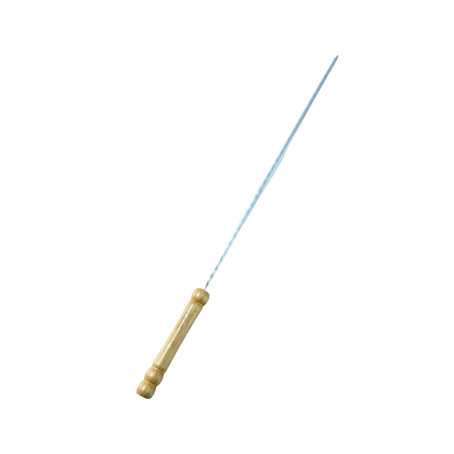 Barbecue Skewers for BBQ Tandoor and Gril with Wooden Handle - Pack of 12