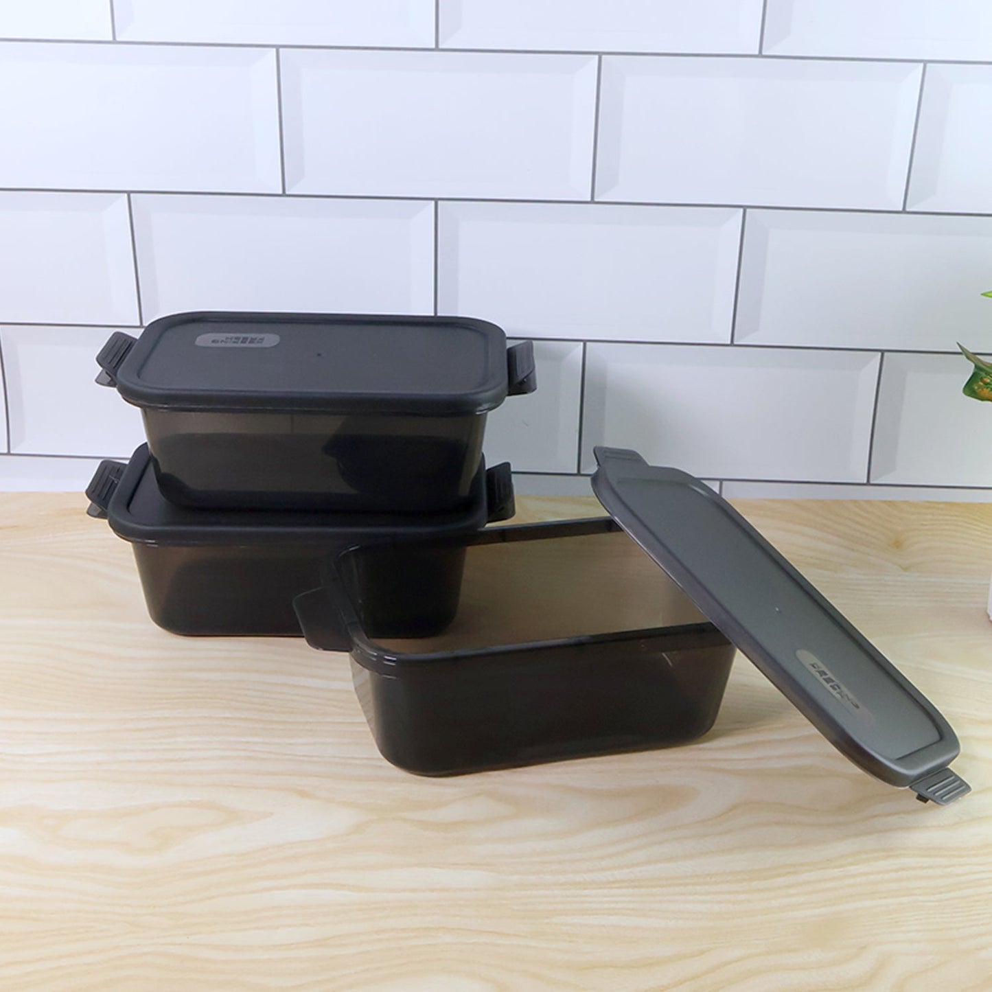 Rectangular Food Storage Containers - (3 Pc / Set)