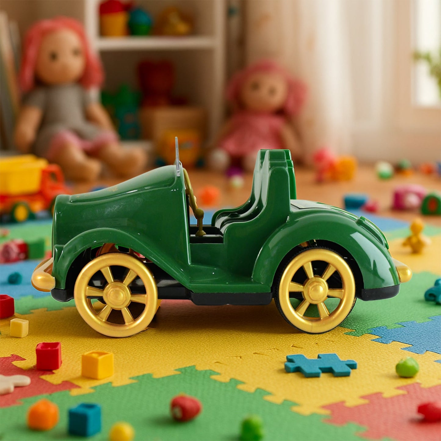 Funwoods Friction-Powered Vintage Car Toy - (1 Pc)