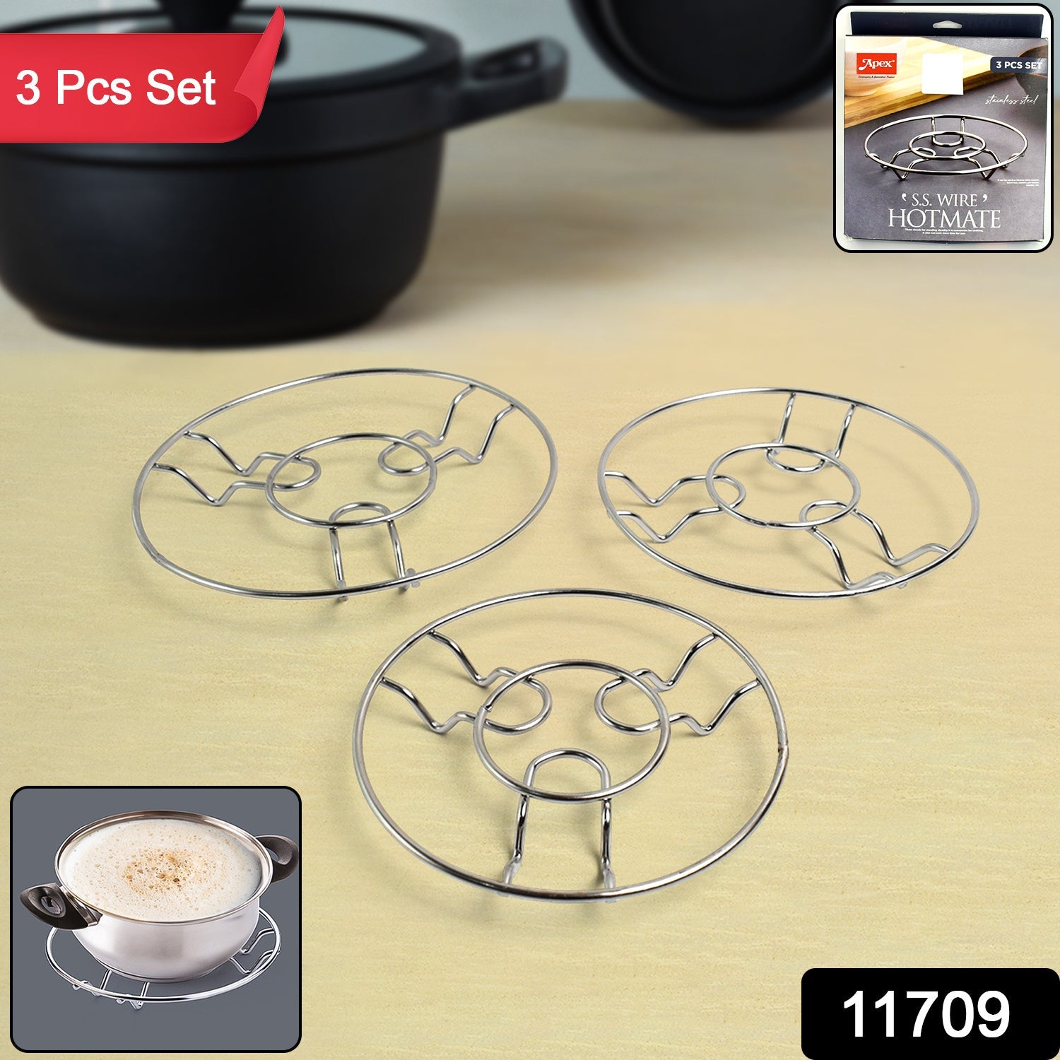 Pure Steel Hot mate Set